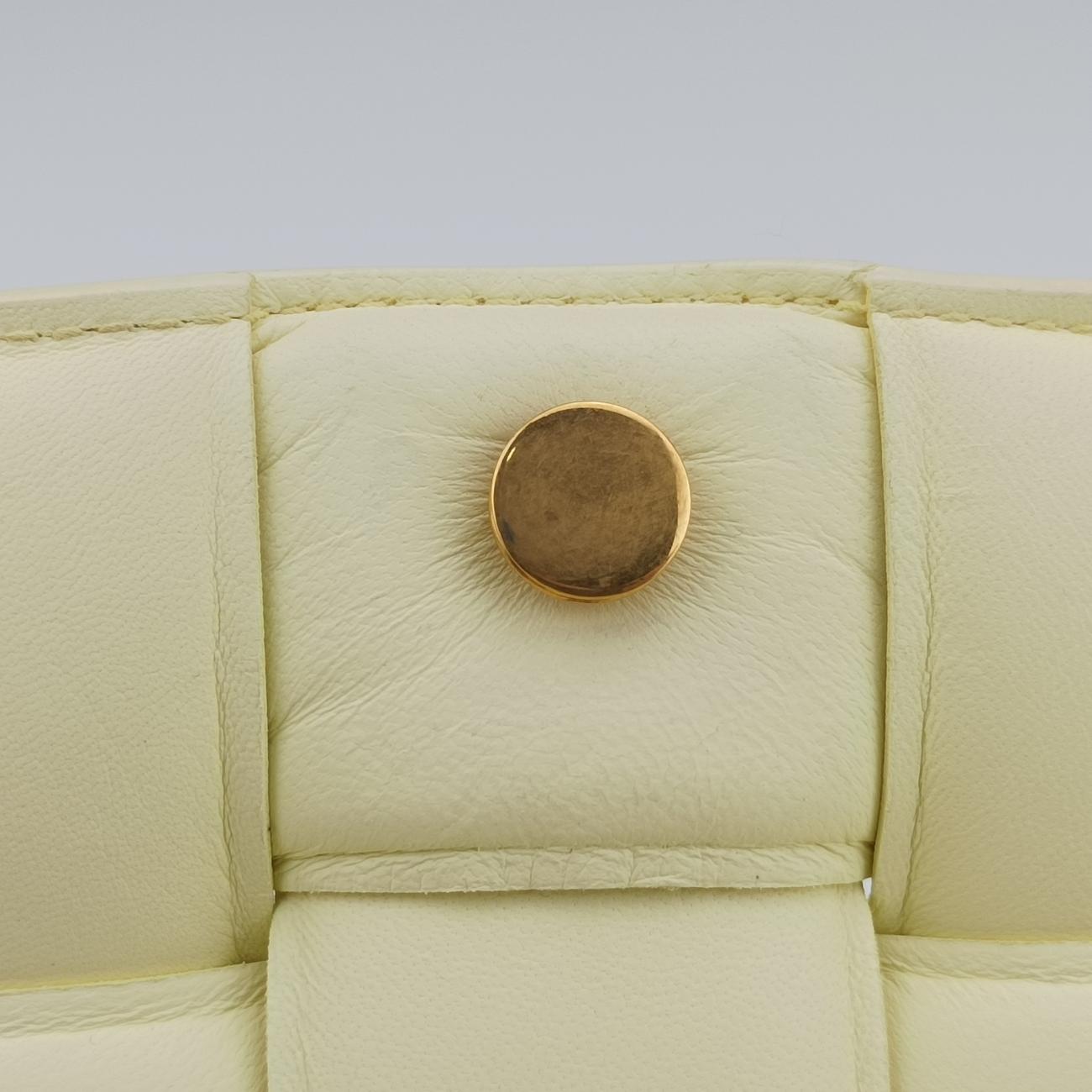 Padded CASSETTE Yellow lambskin B09894184T