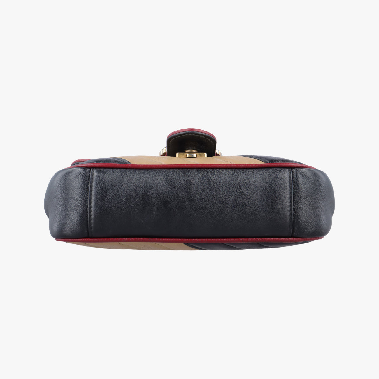 GG Marmont Beige x Black x Red Leather A028870102