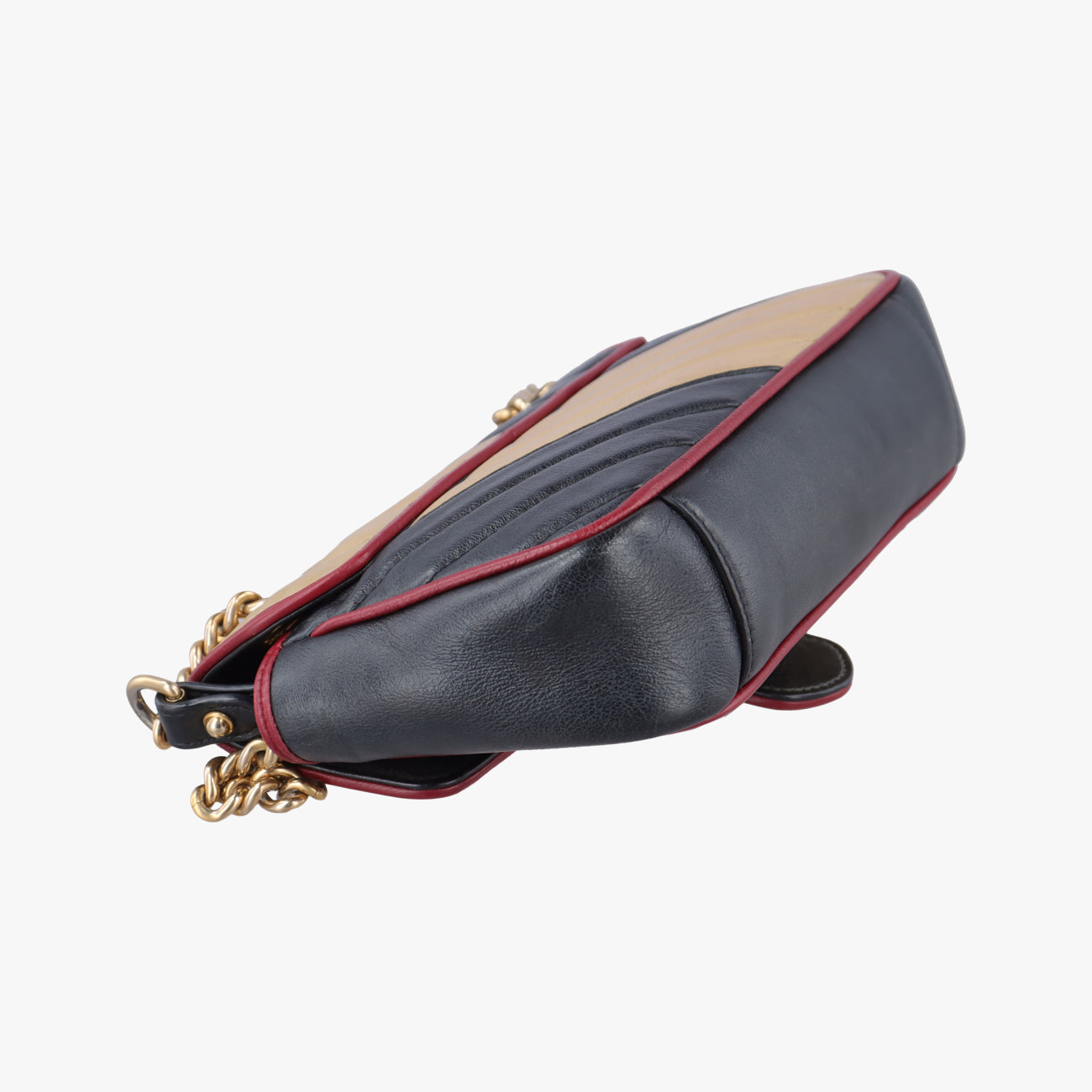 GG Marmont Beige x Black x Red Leather A028870102