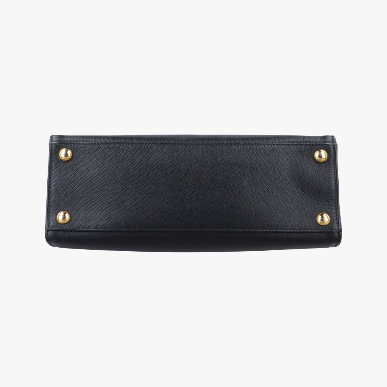Framed Top Handle Tote Black Saffiano Leather 7/9
