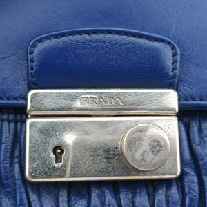 Nappa Gaufrette Blue Leather 113