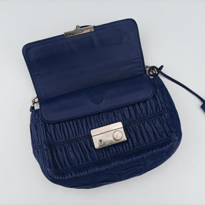 Nappa Gaufrette Blue Leather 113