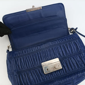 Nappa Gaufrette Blue Leather 113