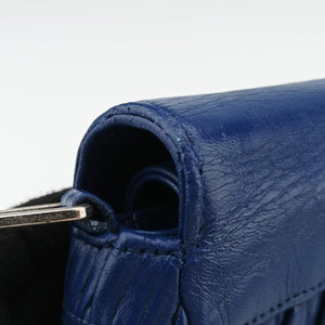 Nappa Gaufrette Blue Leather 113