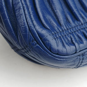Nappa Gaufrette Blue Leather 113