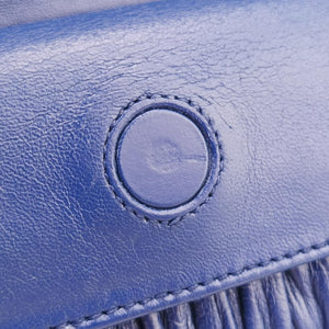 Nappa Gaufrette Blue Leather 113