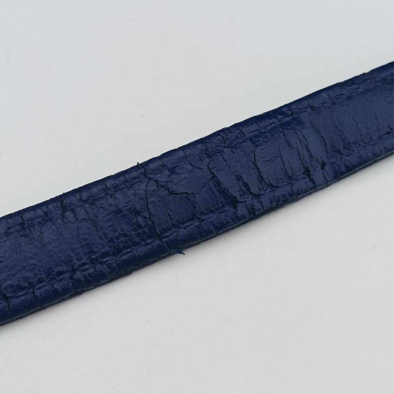 Nappa Gaufrette Blue Leather 113