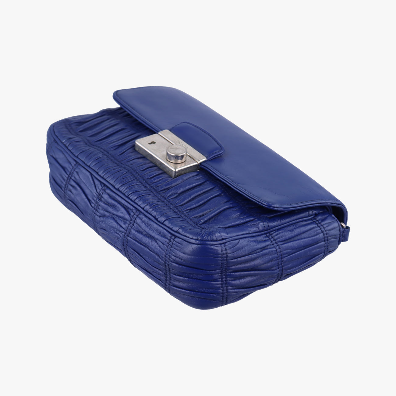 Nappa Gaufrette Blue Leather 113