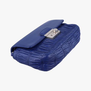 Nappa Gaufrette Blue Leather 113