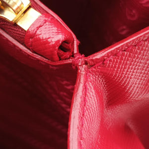 Promenade Red Saffiano Leather 208 7/I