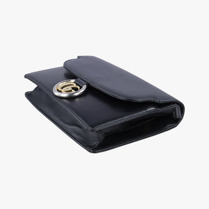 GG Ring GG Marmont Black Leather B029955416