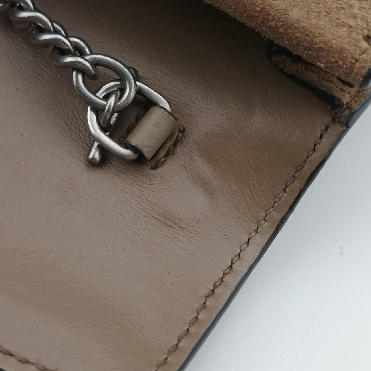 Dionysus Beige×Brown PVC coated canvas × suede