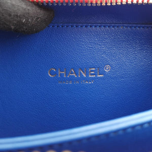 Filigree Vanity Case Blue x Red x White Caviar Leather 26940738