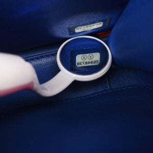 Filigree Vanity Case Blue x Red x White Caviar Leather 26940738