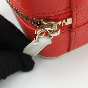 Filigree Vanity Case Blue x Red x White Caviar Leather 26940738