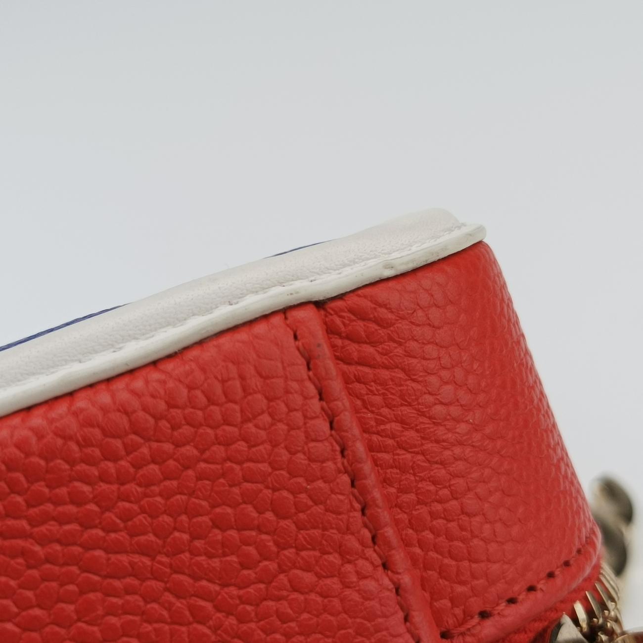 Filigree Vanity Case Blue x Red x White Caviar Leather 26940738