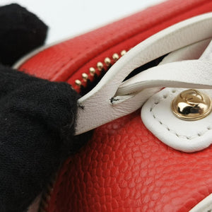 Filigree Vanity Case Blue x Red x White Caviar Leather 26940738