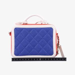 Filigree Vanity Case Blue x Red x White Caviar Leather 26940738