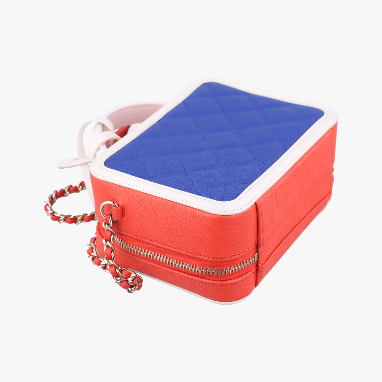 Filigree Vanity Case Blue x Red x White Caviar Leather 26940738