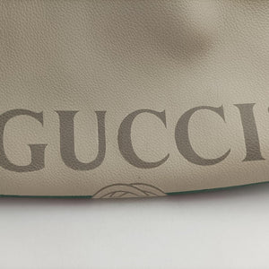 Print Drawstring White Leather B023688405