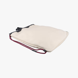 Print Drawstring White Leather B023688405