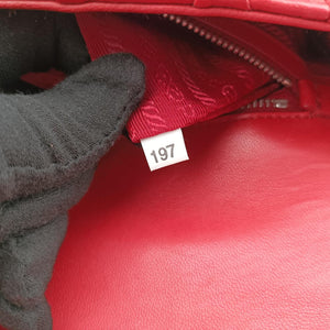 Nappa Gaufre Red lambskin 197