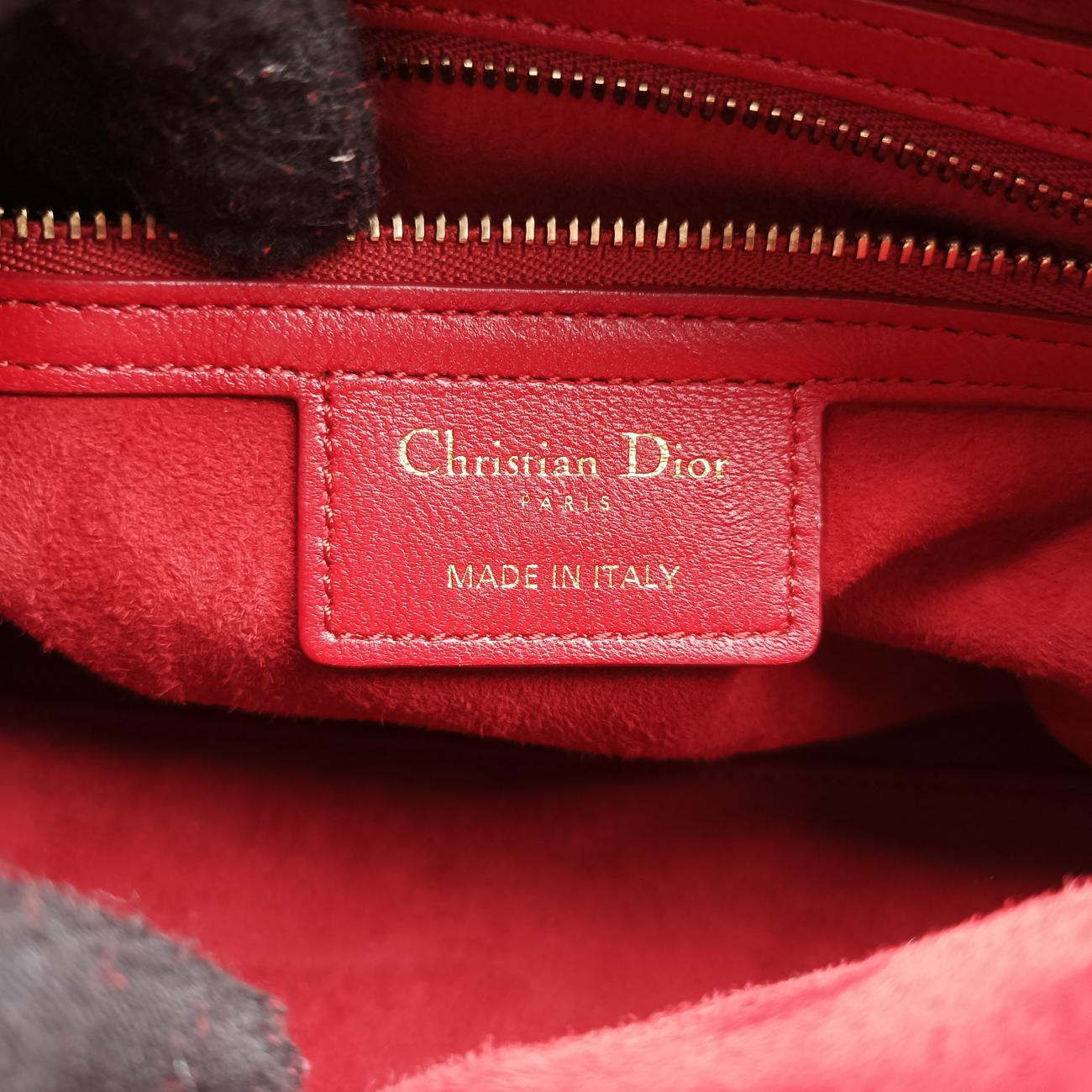 Lady Dior Red lambskin 16-BO-0127