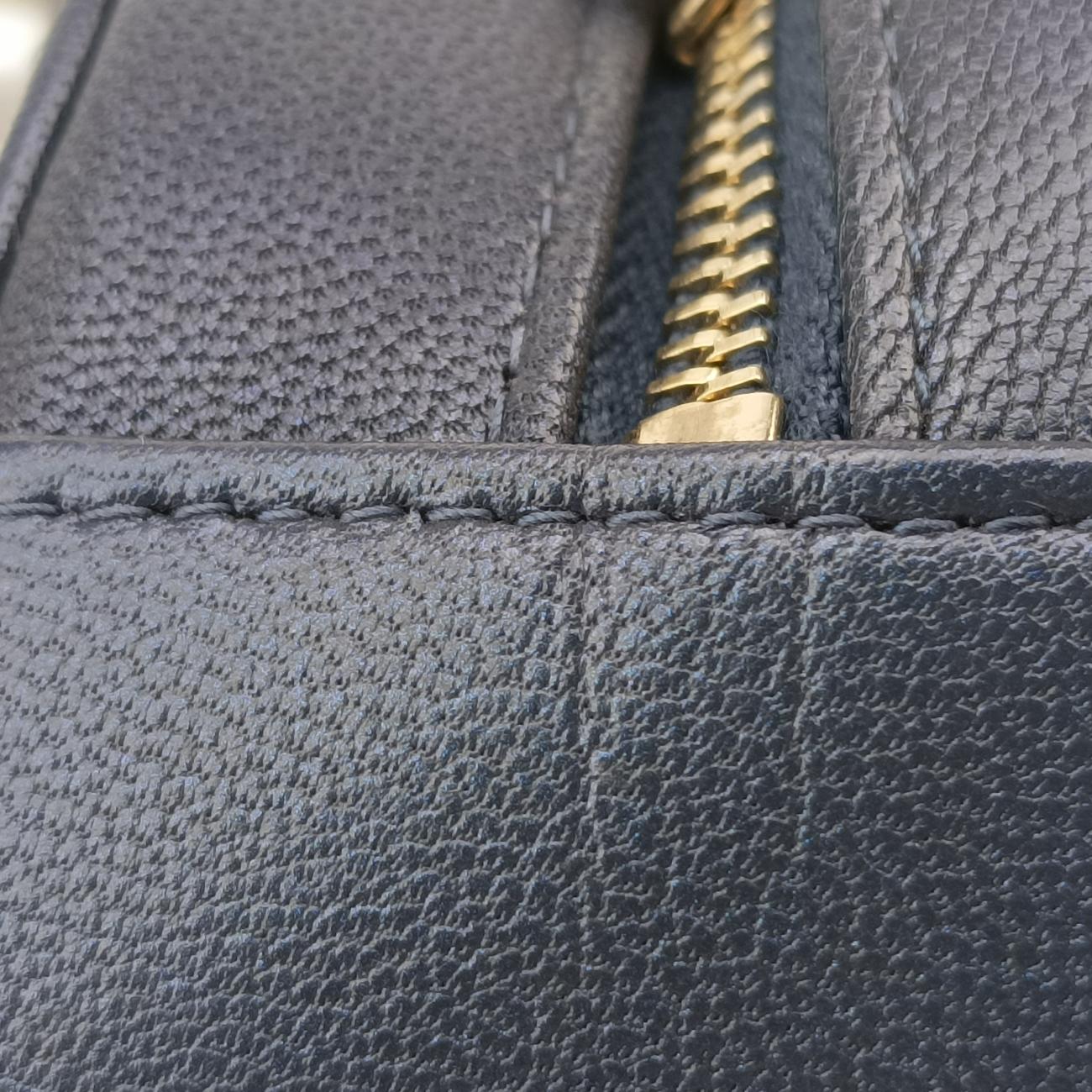 Round Pearls Navy lambskin 29212582