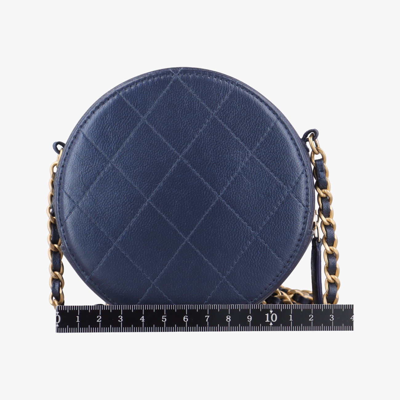 Round Pearls Navy lambskin 29212582