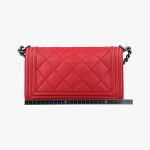 BOY CHANEL Red Leather 18883093
