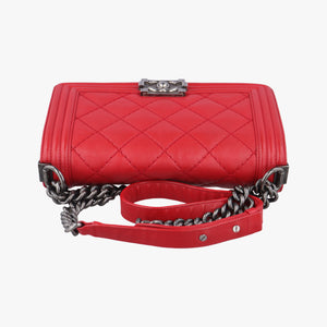 BOY CHANEL Red Leather 18883093