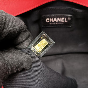 BOY CHANEL Red lambskin 17940235