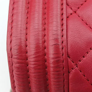BOY CHANEL Red lambskin 17940235