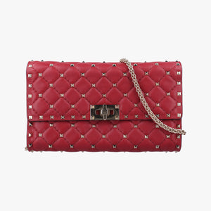 Rockstud SPIKE UP Red Leather BL-P137NAP2