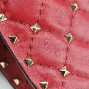 Rockstud SPIKE UP Red Leather BL-P137NAP2