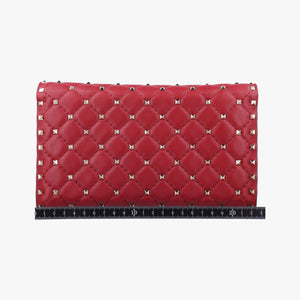 Rockstud SPIKE UP Red Leather BL-P137NAP2