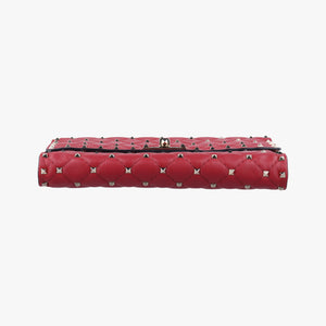 Rockstud SPIKE UP Red Leather BL-P137NAP2