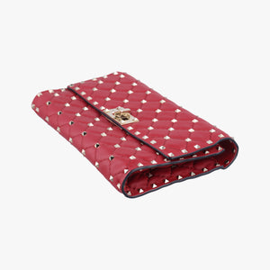 Rockstud SPIKE UP Red Leather BL-P137NAP2