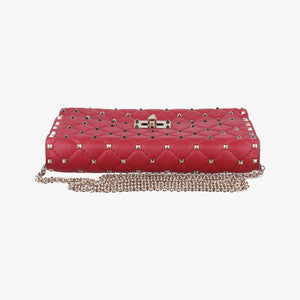 Rockstud SPIKE UP Red Leather BL-P137NAP2