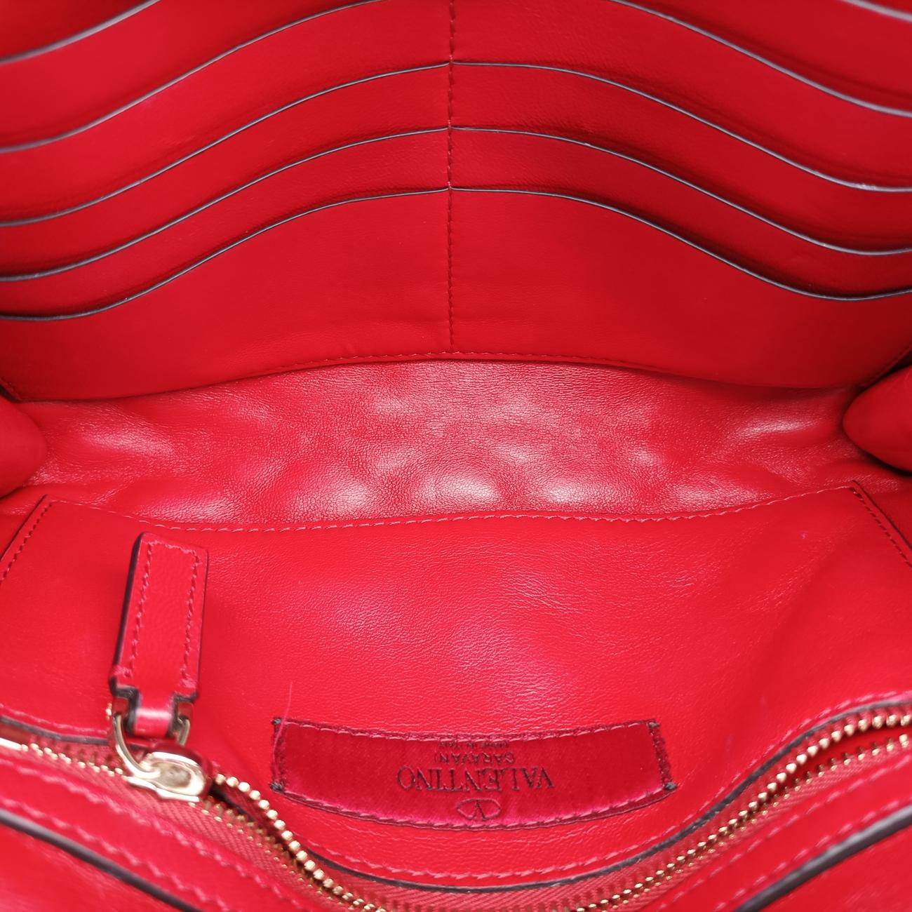 Rockstud SPIKE UP Red Leather BL-P137NAP2