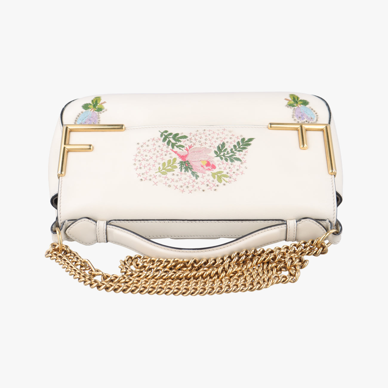 Double F Floral White×multicolor Leather 8BT297 A5DO 189-10429