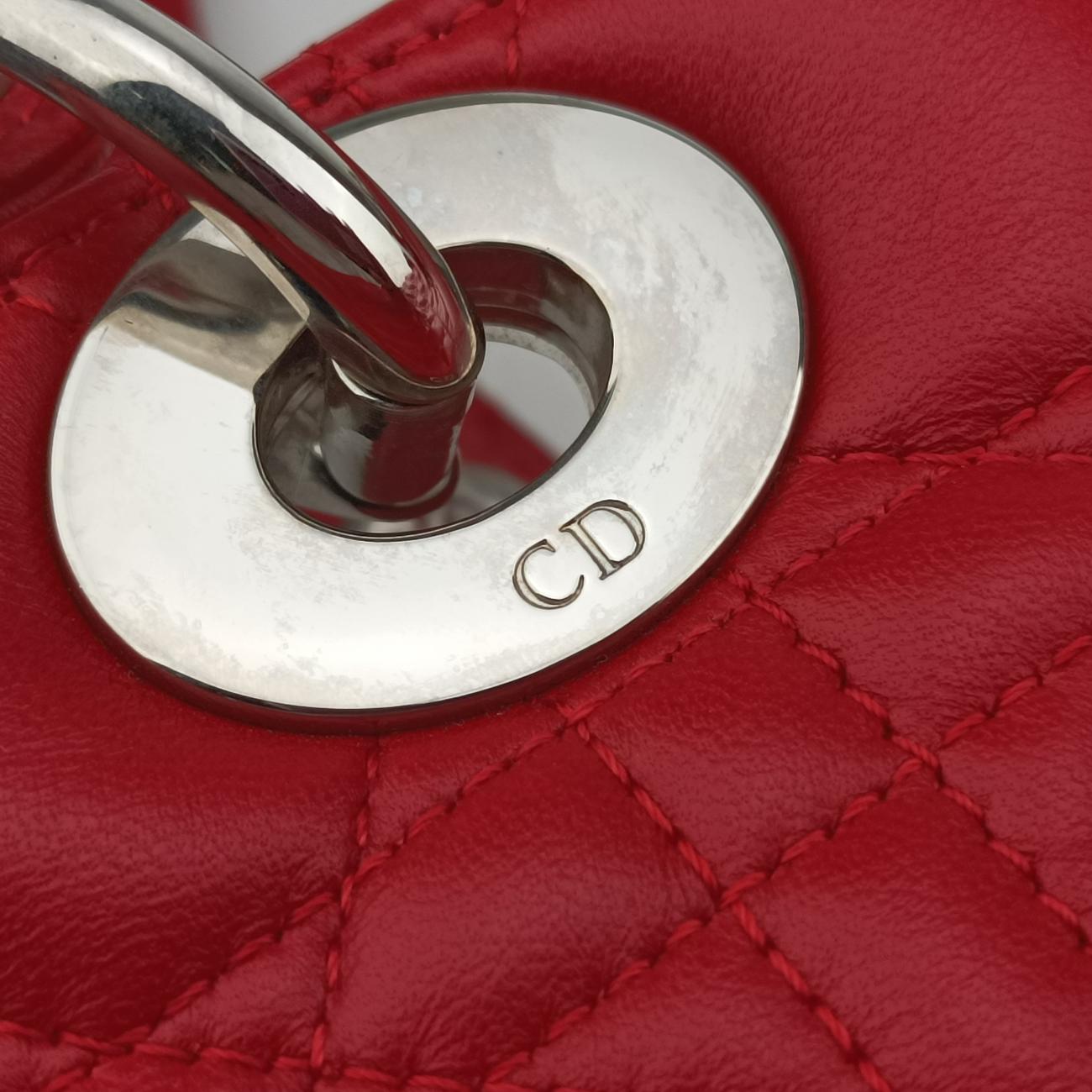 Lady Dior Red lambskin 08-MA-0191