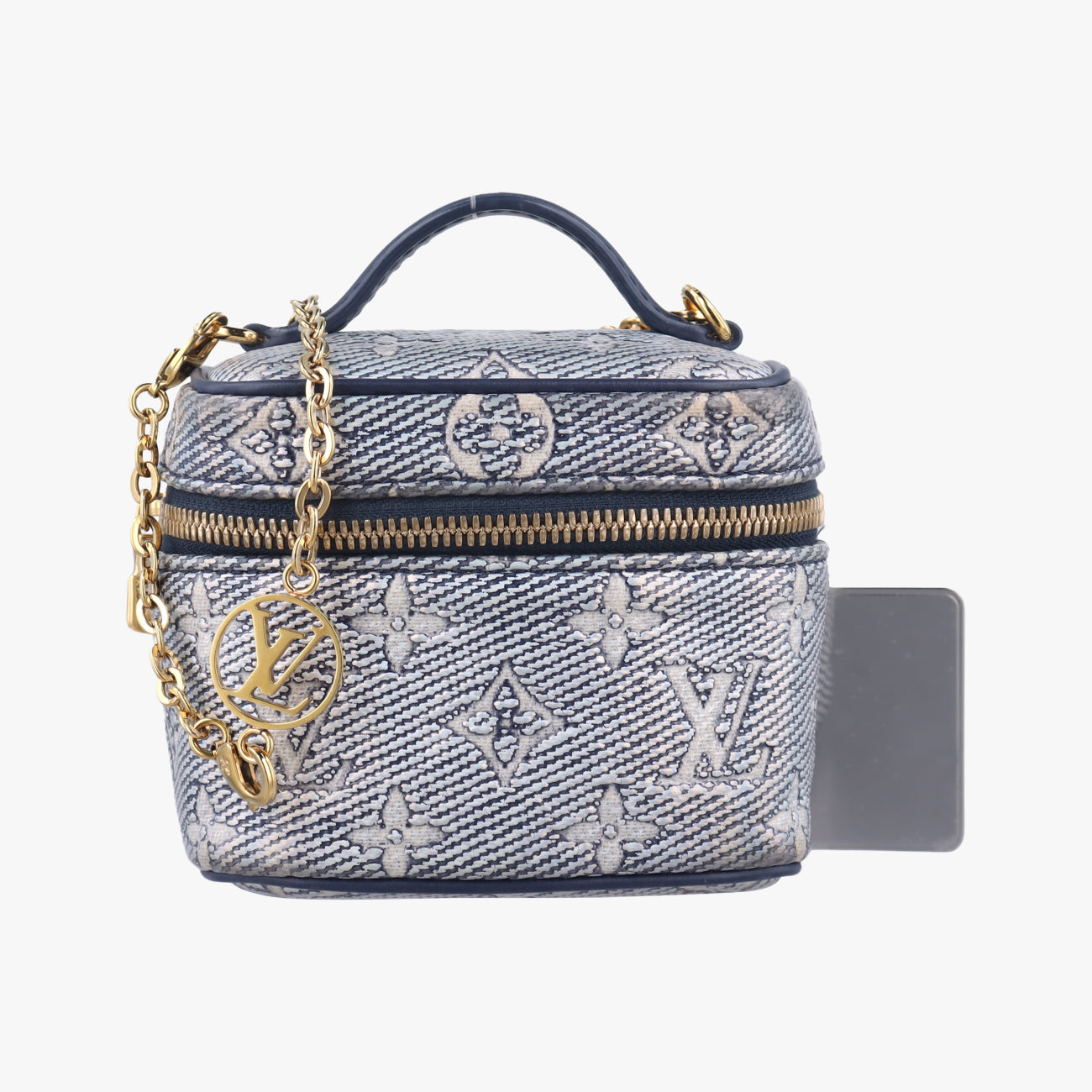 Micro Vanity Gray x Blue MONOGRAM JACQUARD DENIM ICチップ