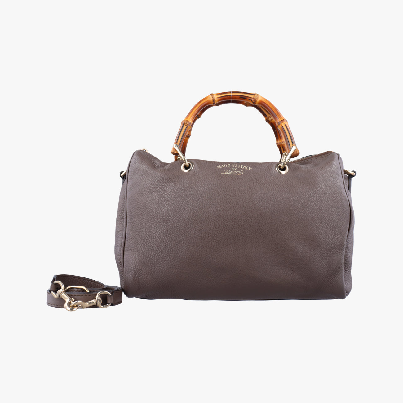bamboo shopper Brown Leather E016438274
