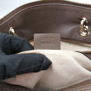 bamboo shopper Brown Leather E016438274
