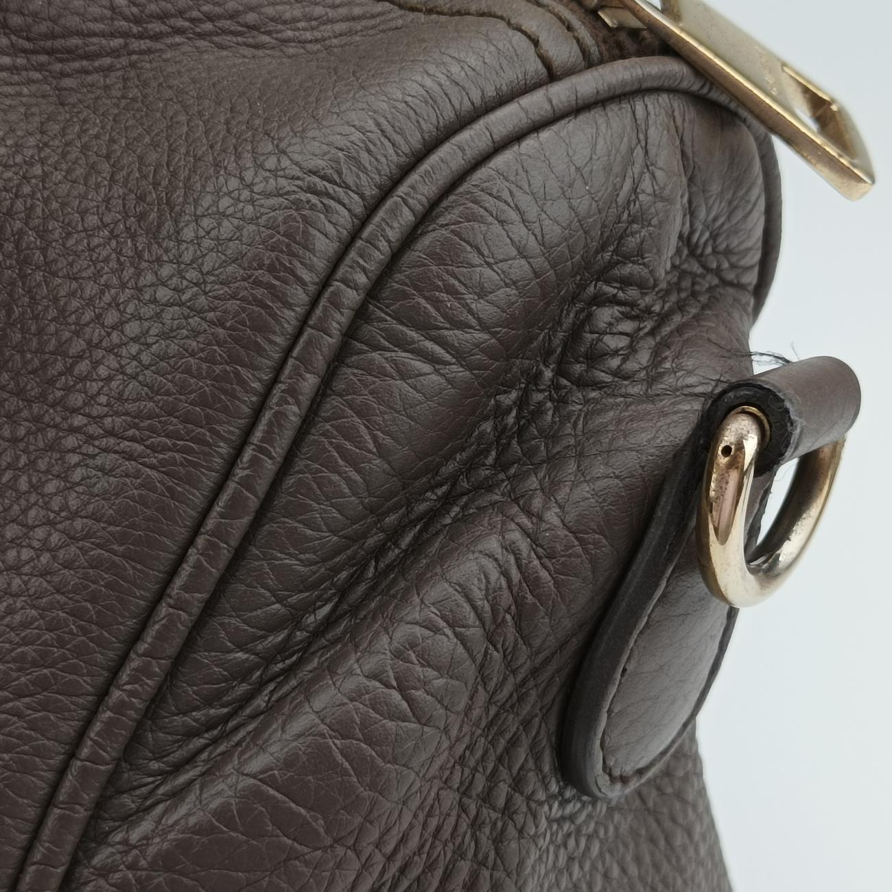 bamboo shopper Brown Leather E016438274
