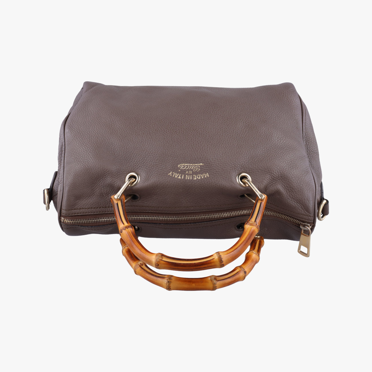 bamboo shopper Brown Leather E016438274
