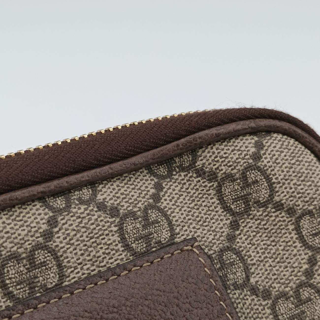 Ophidia Brown×Multicolour PVC coated canvas x leather