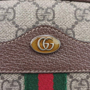 Ophidia Brown×Multicolour PVC coated canvas x leather