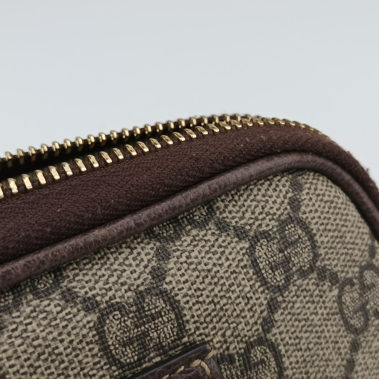 Ophidia Brown×Multicolour PVC coated canvas x leather